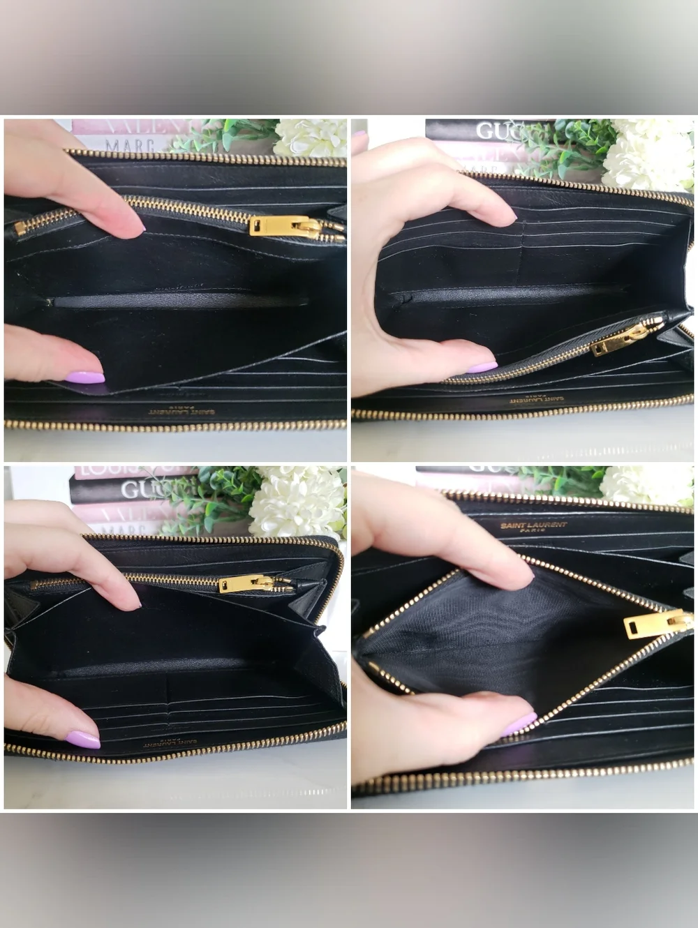 Authentic Pre-owned Yves Saint Laurent Zip Around Wallet - Picture 8 of 14